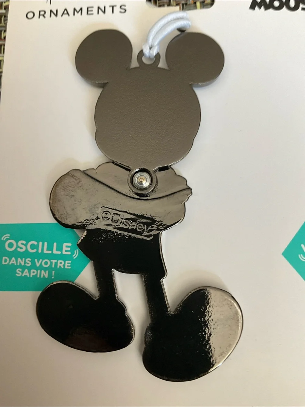 Disney Mickey Mouse Kids Ornament Pair NWT